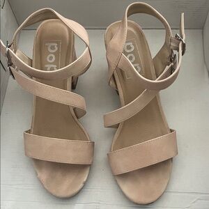 Pop Nude Strappy Sandals